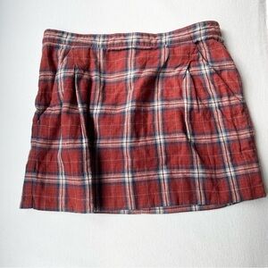 Juicy Couture Red Pleated Skater Mini Skirt